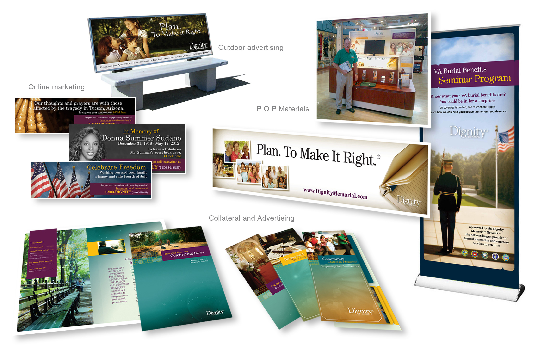 Dignity Memorial Marketing and Advertising Materials 